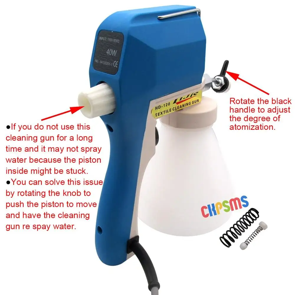 Pistola de eliminación de Plastisol eléctrica de 110V, descontaminación eficiente, marca CKPSMS