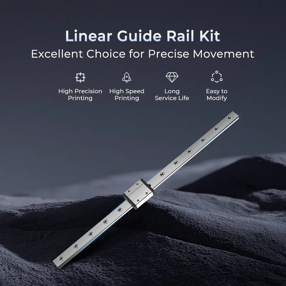 Creality Linear Guide Rail Kit High Precision High Speed Printing For Ender-3/Ender-3 V2/Ender-3 Pro