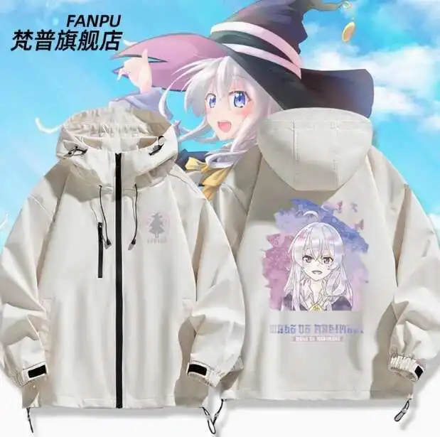 

Anime Wandering Witch: The Journey Of Elaina Windbreaker Jacket Hoodie Cosplay Autumn Winter Men Women Coat Loose Tops anime