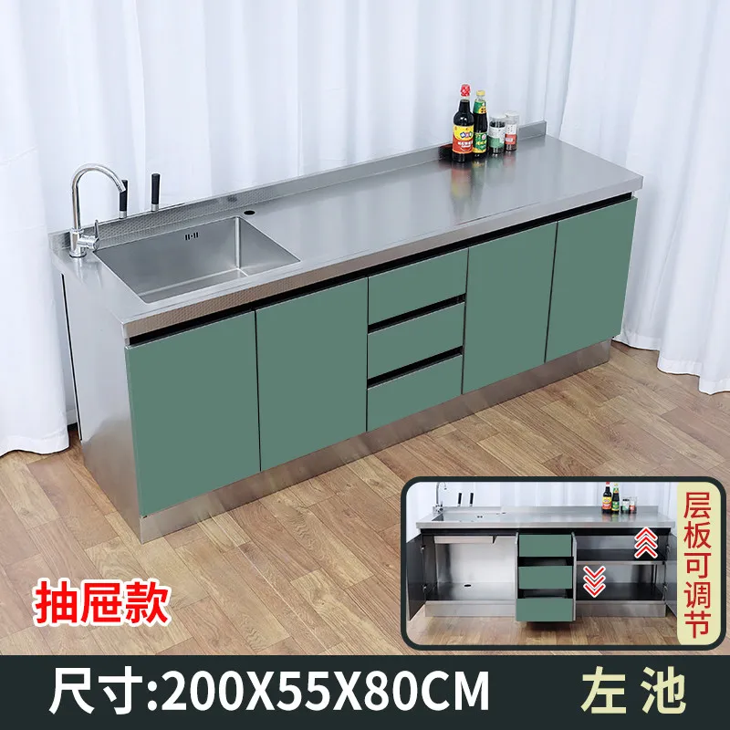 Bar operation countertop, sink, vegetable sink, basin integrated household storage, stove cabinet custom