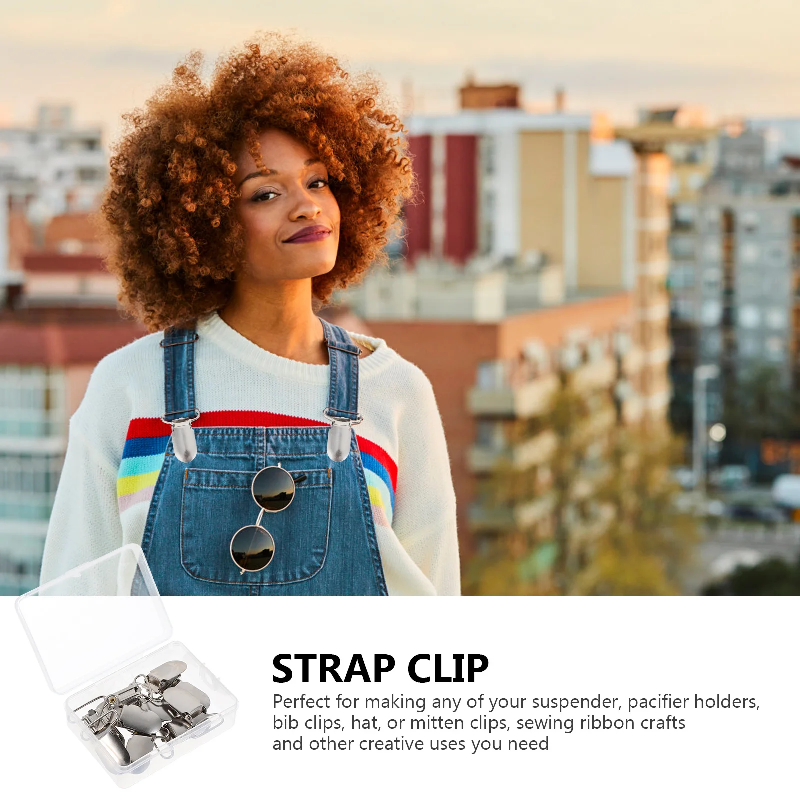 

10Pcs Baby Pacifier Clips Metal Suspender Clips Durable Safe Infant Accessories Teething Holder for Clothes Strollers Car Seats