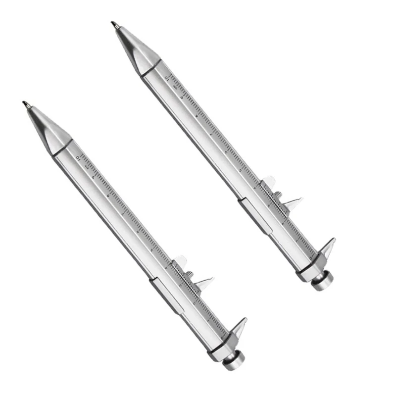 

2 in 1 Ballpoint Pen 15cm with Vernier Caliper for Precise Measurements for Carpenters & Designers, Office and Study Use D2RC