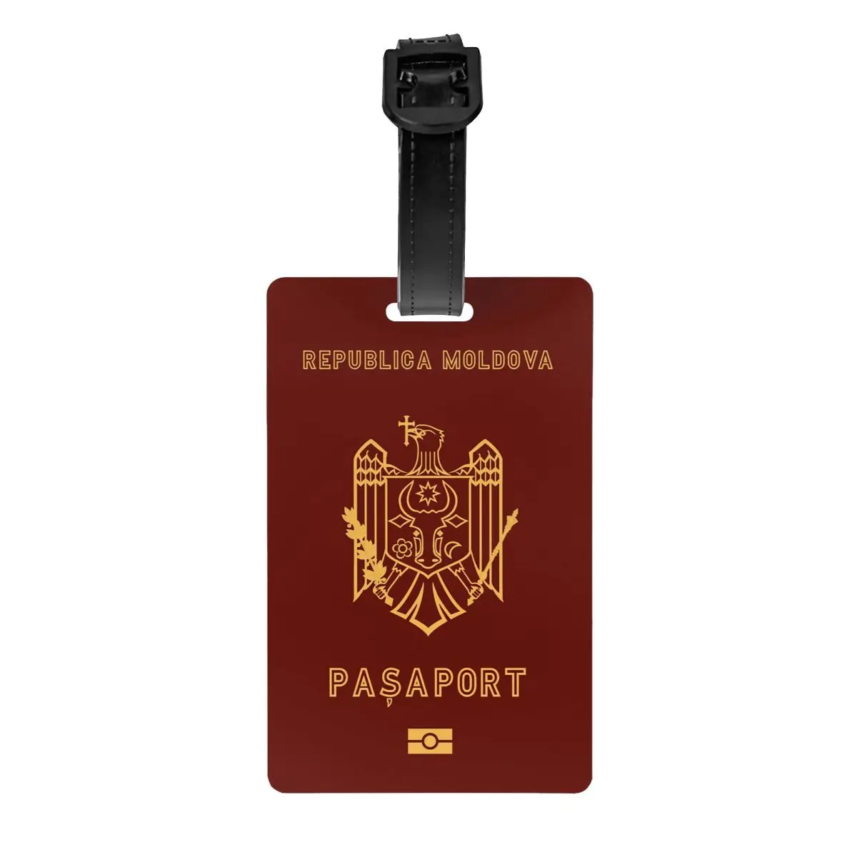 

Custom Moldova Passport Luggage Tag for Suitcases Privacy Cover ID Label