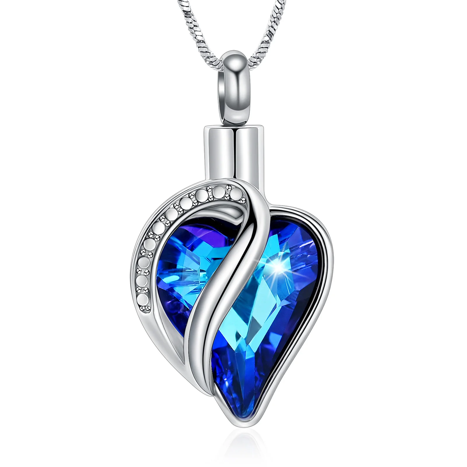 Heart Urn Necklace for Ashes for Women Memorial Ashes Keepsake Urn Jewelry