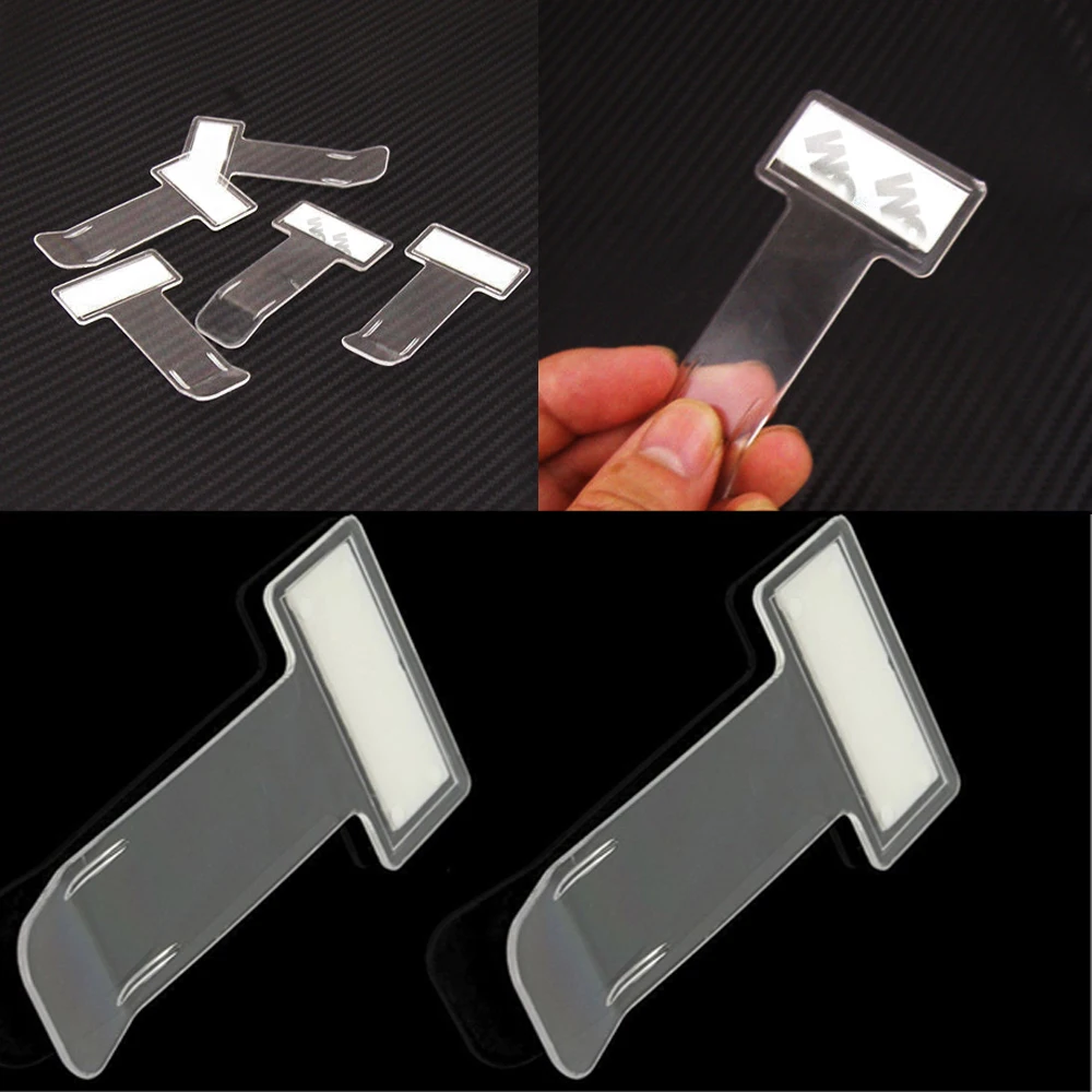 2Pcs Auto Fastener Car Vehicle Parking Ticket Permit Ticket Holder Clip Sticker Car Window Windscreen Car Interior Accessories