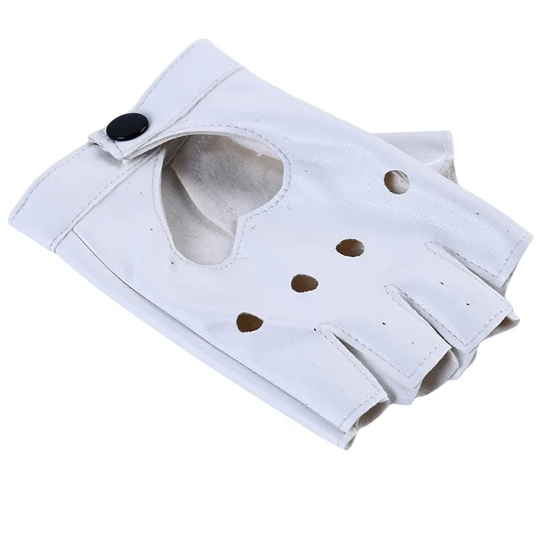 قفازات جلدية Guantes Mujer للنساء والفتيات، قفازات قلب محبة باللون الأحمر والأسود والأبيض للنساء