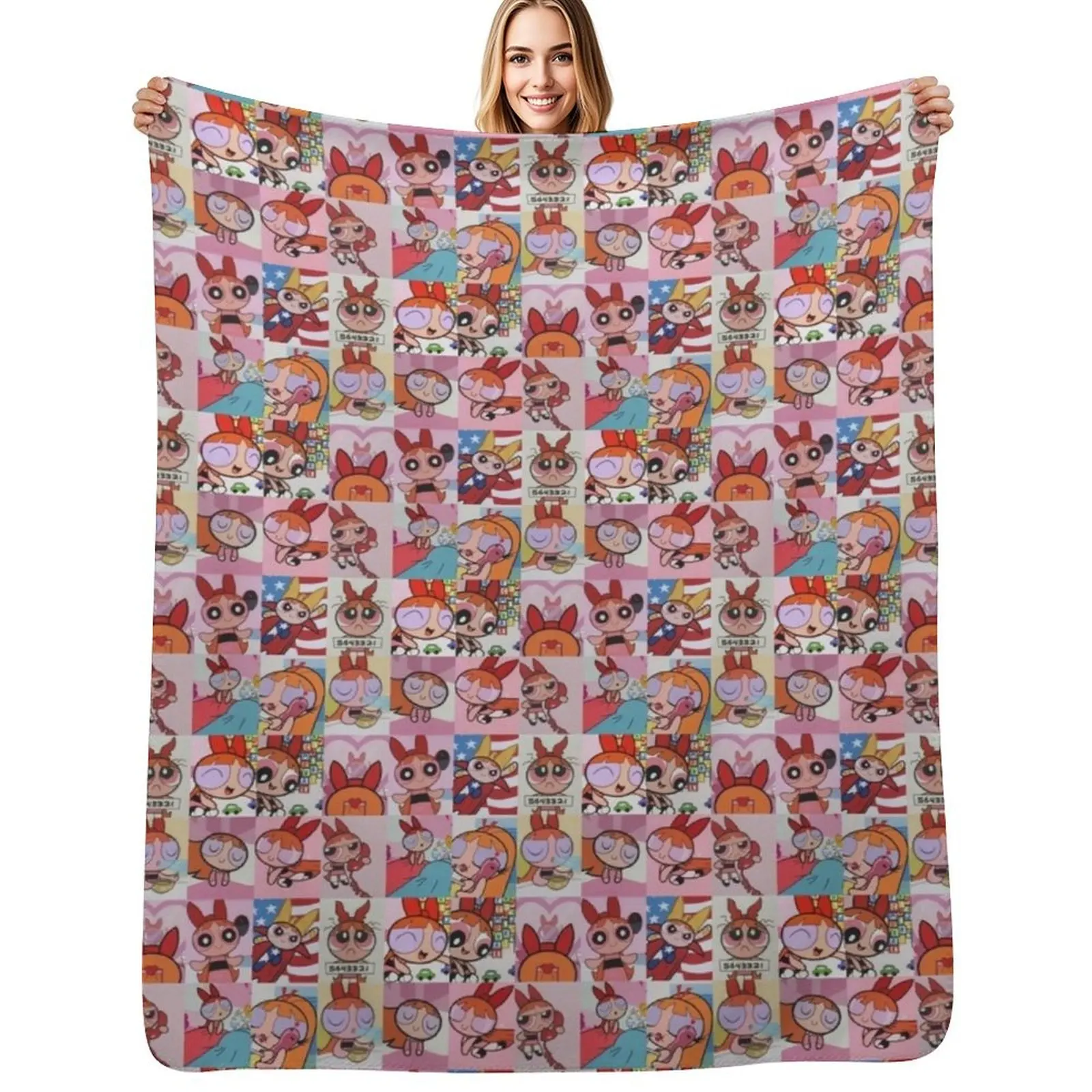 

cartoon anime attention Throw Blanket Ultra Plush Cozy Blanket for Napping Sleeping