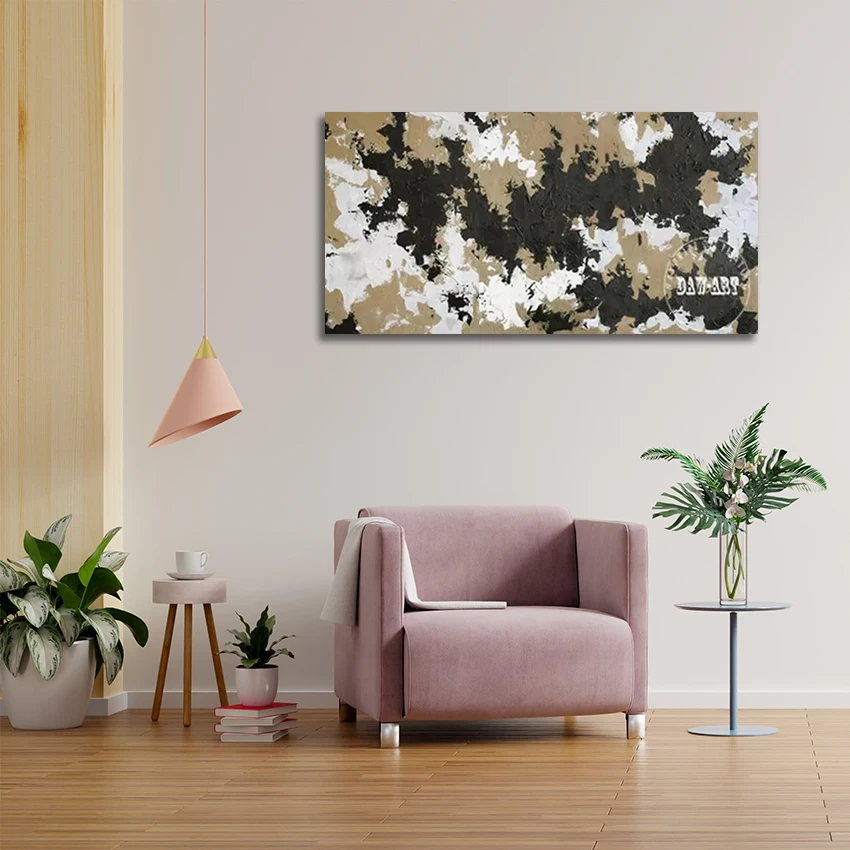 

Абстрактное украшение для спальни, художественная стена, простое произведение искусства на холсте, большой размер, акриловые текстурированные картины ручной работы, безрамное изображение