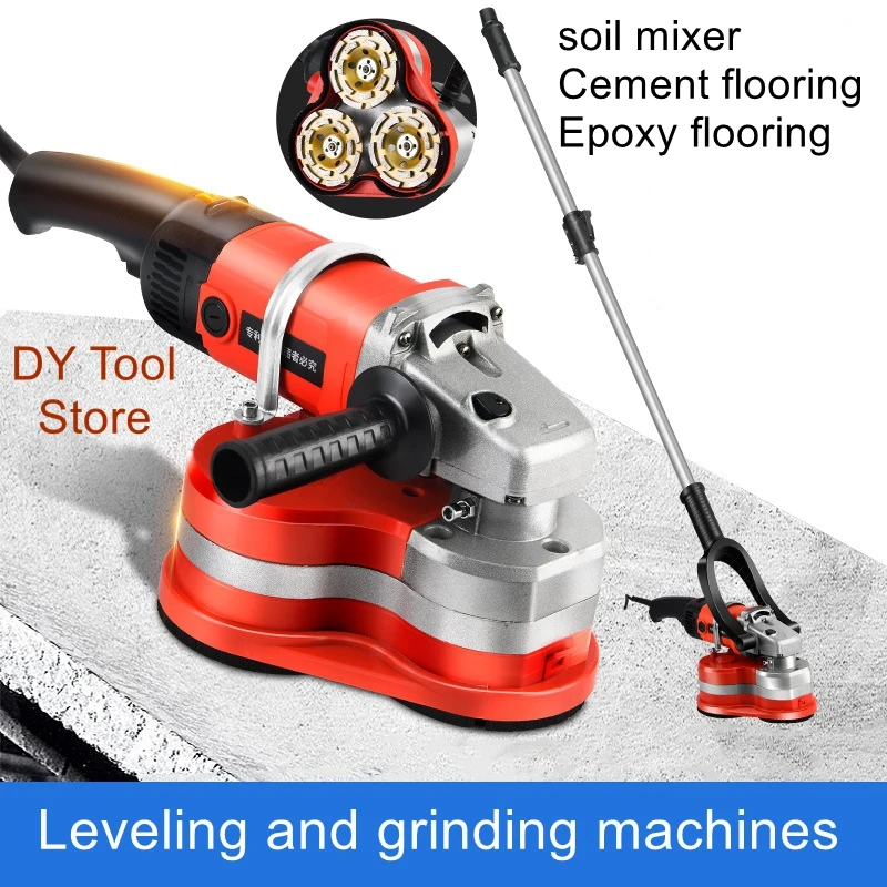 

Handheld epoxy paint floor grinder, concrete pavement grinder, dust-free polishing, rough grinder, milling machine