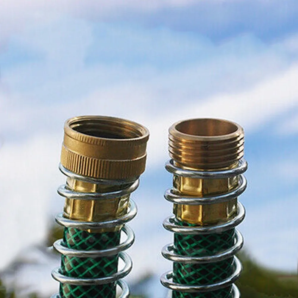 Brass Garden Hose Spring Protector Anti-Kink Extender For Faucet Connector Water Pipe Fitting For Garden Watering Tools