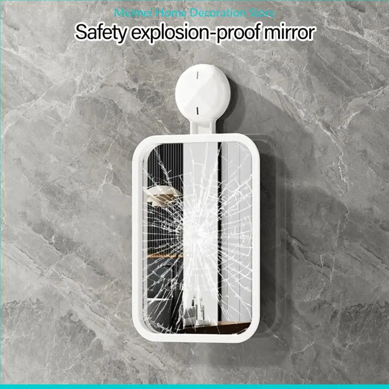 

Stylish Without Fog Shower Mirror with Suction Cup Designs Convenient for Bathroom Accessory and Shaving Needs