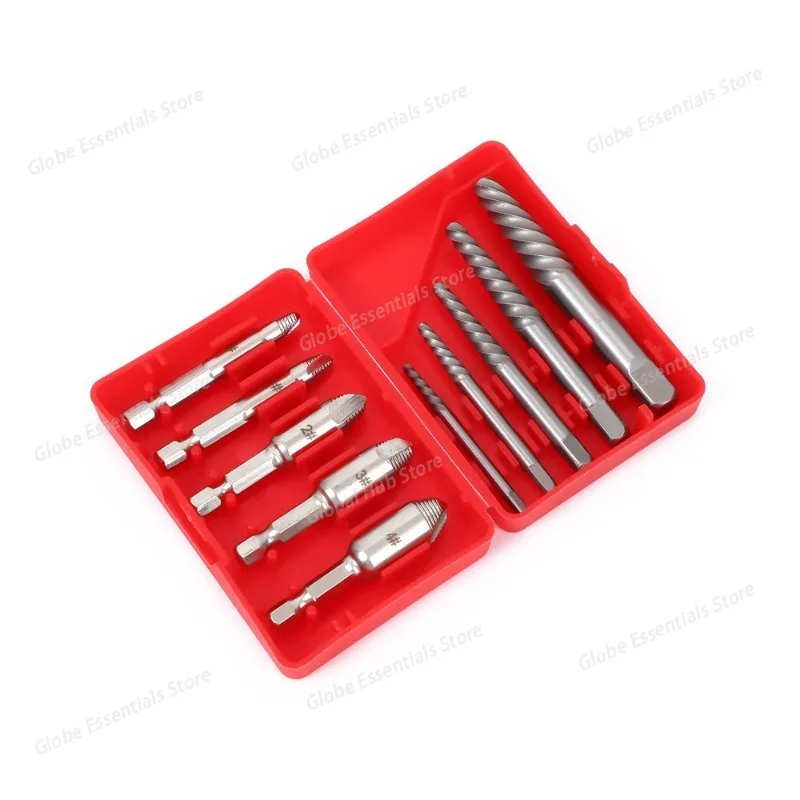 10pcs Coarse Teeth Damaged Nut Bolt Removal Extractor Socket Tool Screwdriver Bit Broken Wire Bolt Extractor Hand Tool Set