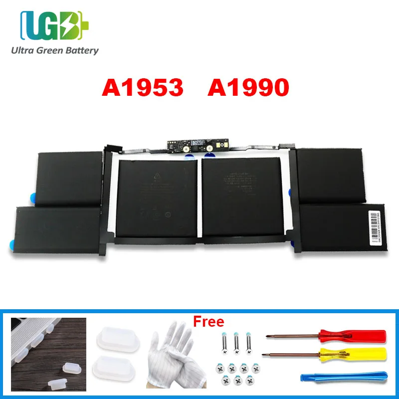 UGB New A1953 battery For Apple Macbook Pro A1990 battery 15 inch Touch Bar 2018 2019 year MR962LL EMC3359 020-02391