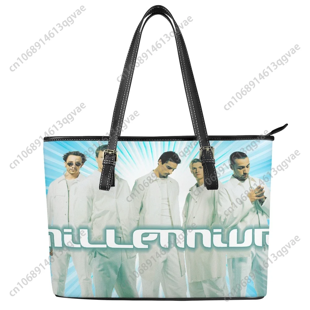 Hot Band Backstreet Boys BSB Custom Handbag Womens Mens Personalized Tote Bag Shoulder Bag Business Leather Purse Travel Bag