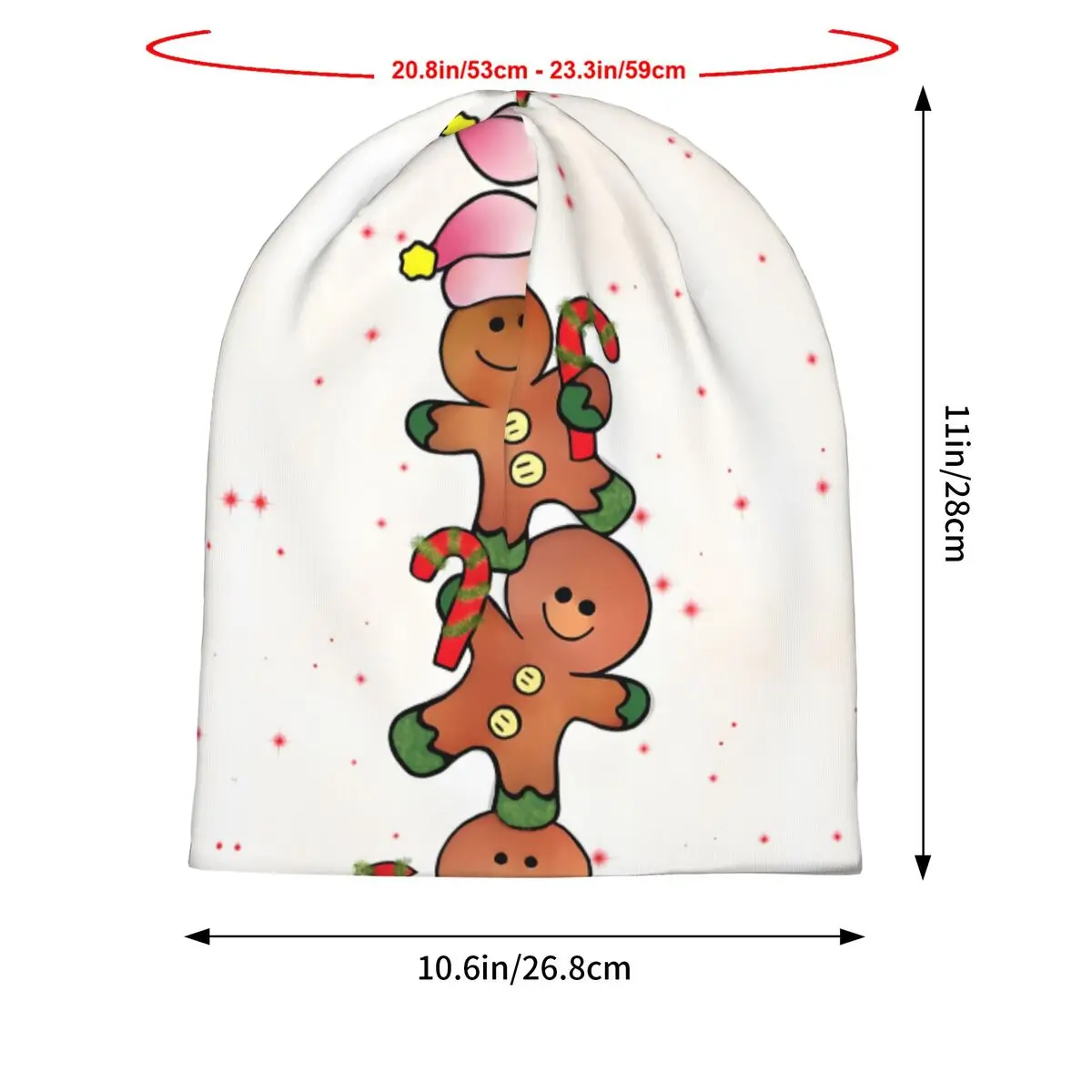 Gingerbread Man And Friends Unisex Bonnet Thin Outdoor Hats Double Layer Hat Breathable Caps