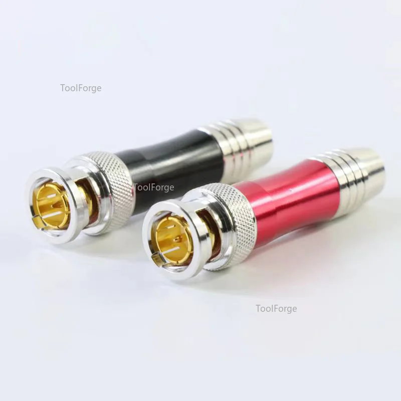 10PCS BNC Male Plug Connectors Video Cable HD SDI BNC Q9 3G 4G Soldering Head Monitoring Coaxial Copper Core Gold-plated