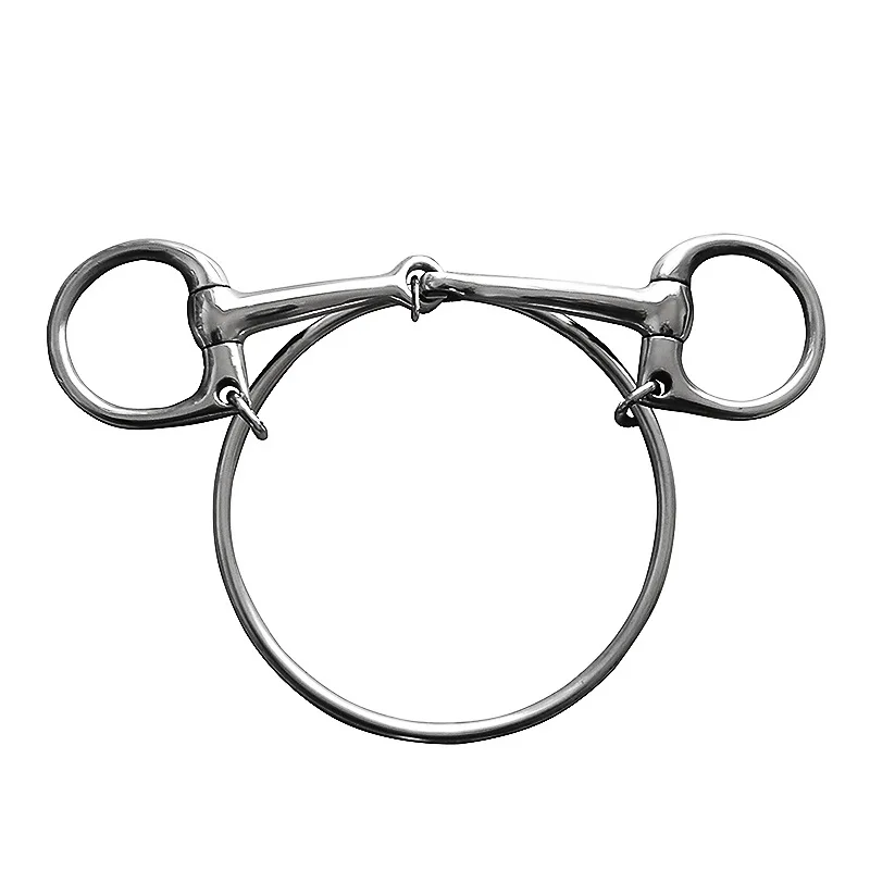 Stainless Steel Dexter Ring Horse Bit Half Cheeck Bit Horse Equipment