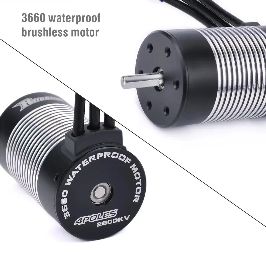 SURPASS HOBBY 3660 Waterproof Brushless Motor 3.175/5mm 2600KV 3300KV 3800KV 4300KV for 1/10 RC Drift Crawler Car Model Toy Part view 3