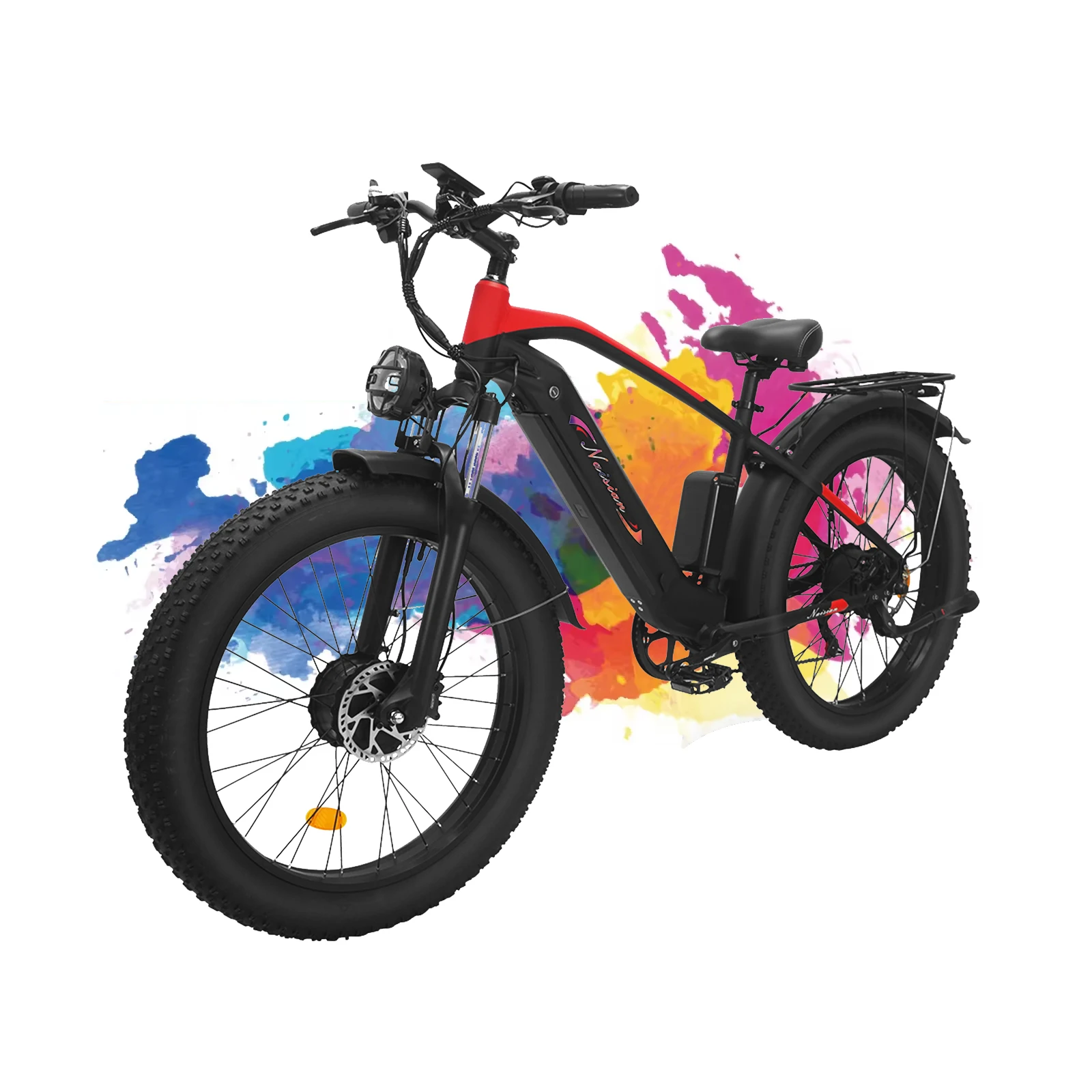 Electric Bike for Adults,2000w Dual Motor,37MPH Top Speed,Max 75 Miles,26" x 4.0 Fat Tire, 48V/17.5Ah Removable Battery