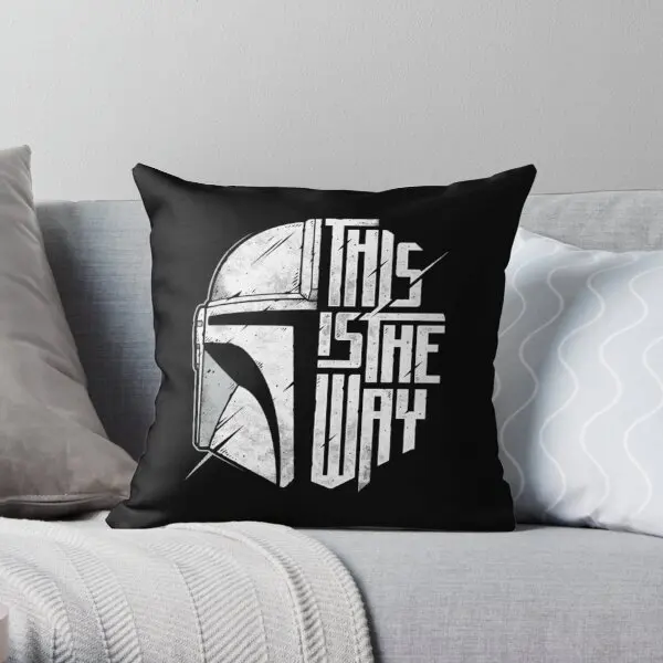 

Mando T Shirtthe Way Printing Throw Pillow Cover Decorative Sofa Bed Hotel Anime Decor Home Waist Pillows not include One Side