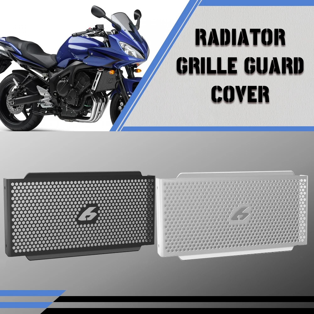 

Motorcycle Radiator Guard Grille Metal Cover Black for Yamaha FZ6 FZ 6 FAZER 2007 2008 2009 2010 Protector Models Accessories