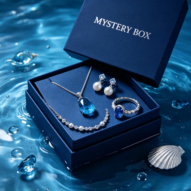 Random 1/10/20/50 Piece Luxury Jewelry Set Women Necklace Earrings Rings Bracelets Pendant Premium Gift