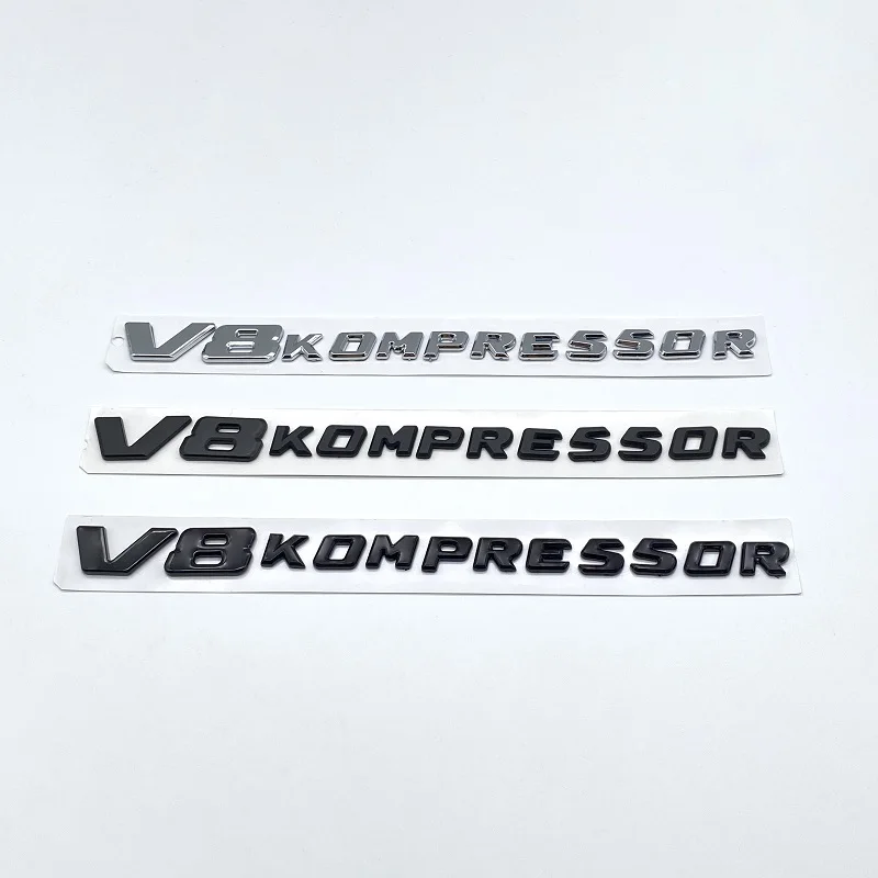 3D значок на заднее крыло багажника автомобиля, хромированная черная эмблема V8 KOMPRESSOR для W204 W205 W212 G55 G65 461 460 CLK55 SLK55, аксессуары 3D значок на заднее крыло багажника автомобиля, хромированная черная эмблема V8 KOMPRESSOR для W204 W205 W212 G55 G65 461 460 CLK55 SLK55, аксессуары