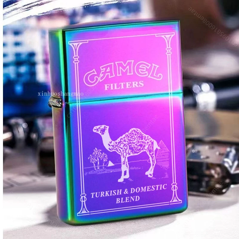 2026 NEW Classic windproof grinding wheel fuel lighter, creative retro lighter, cigarette accessories, men's gift
