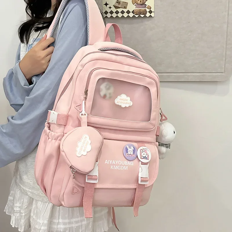 Teenagers Schoolbags Small High Profile Duty Cute Girls Schoolbags Large Capacity Junior Senior High School Students Backpacks