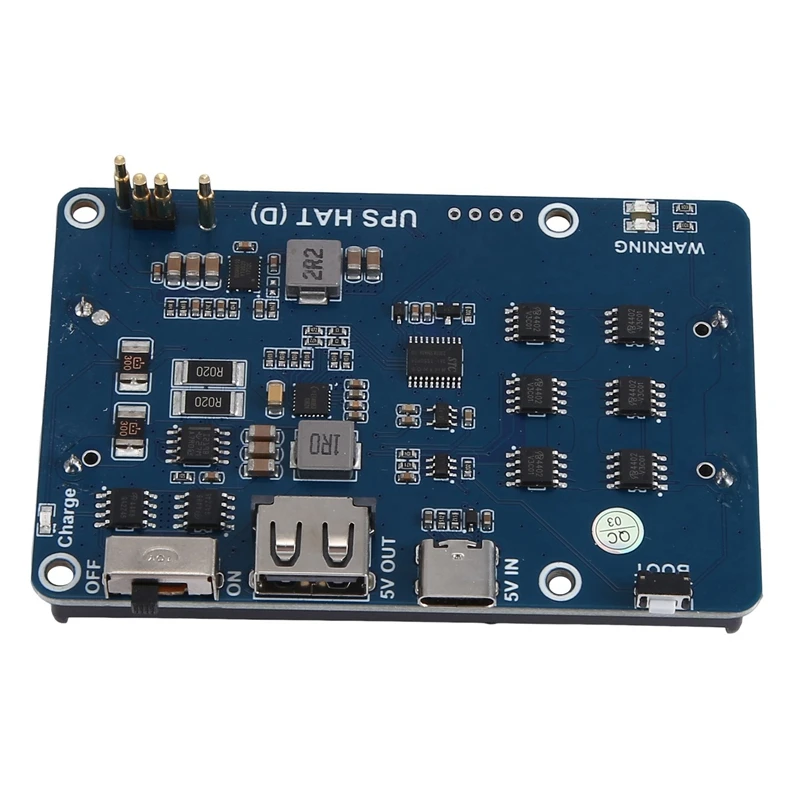 Power Supply Module PCB For Raspberry Pi Uninterruptible Capacity Thimble Charge Discharge 5V Output Power Module