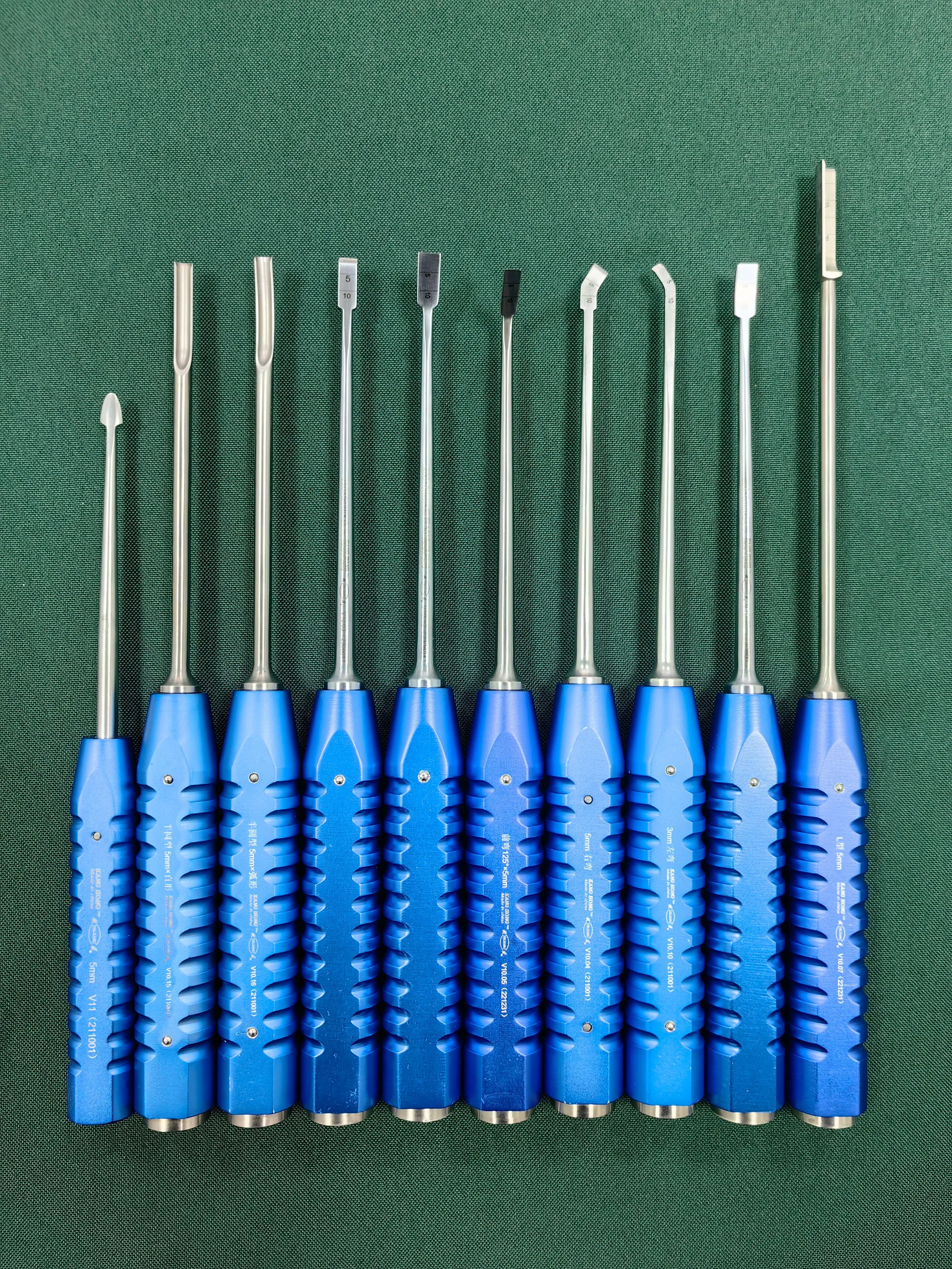Ortopedia instrumentos cirúrgicos mínimamente invasivos ube especial alta dureza faca de osso cinzel de osso tipo l faca de osso chis