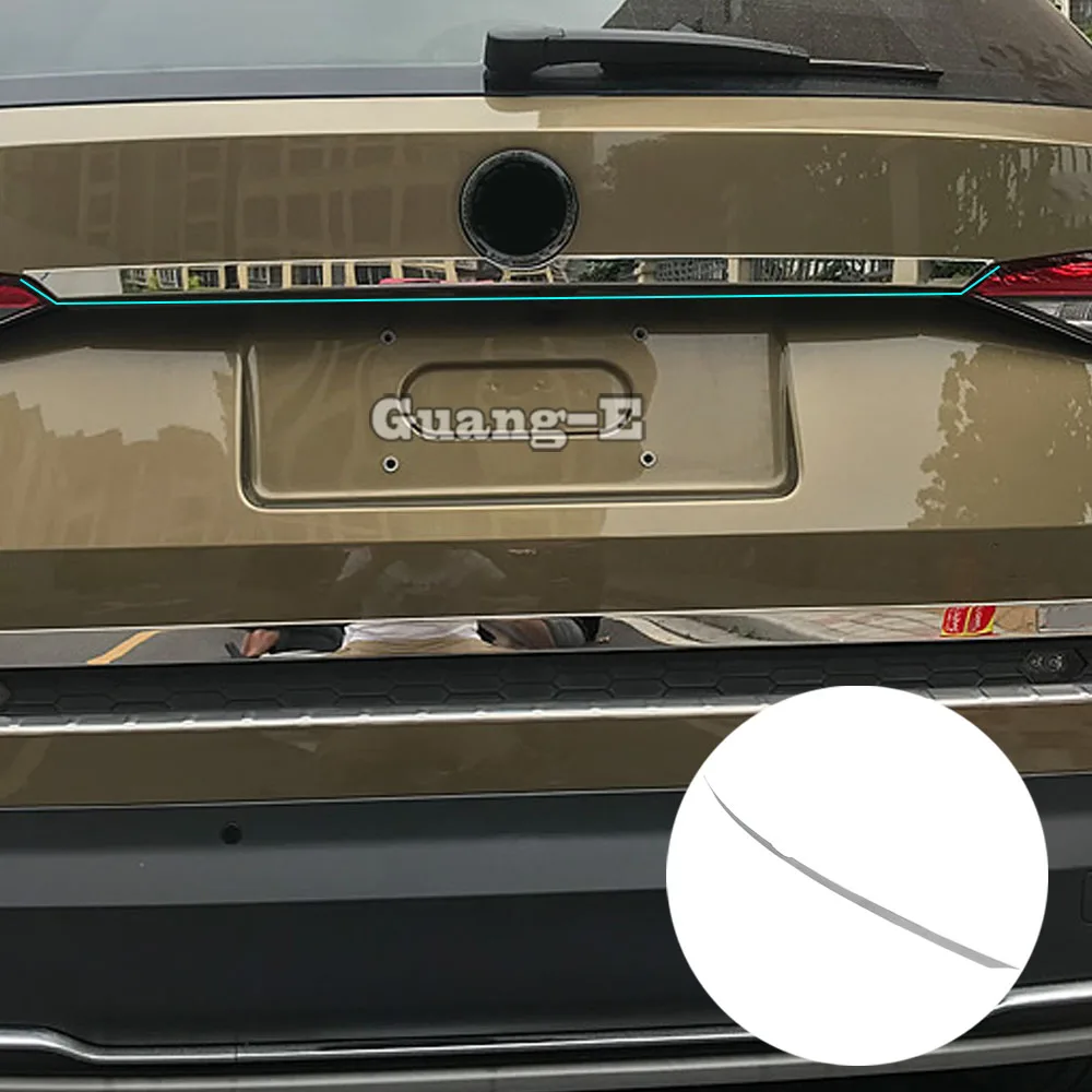 

Автомобильная рамка задней двери из нержавеющей стали, багажник, рамка задней двери, накладка, лампа, бампер для Skoda Kodiaq 2017 2018 2019 2020 2021 2022