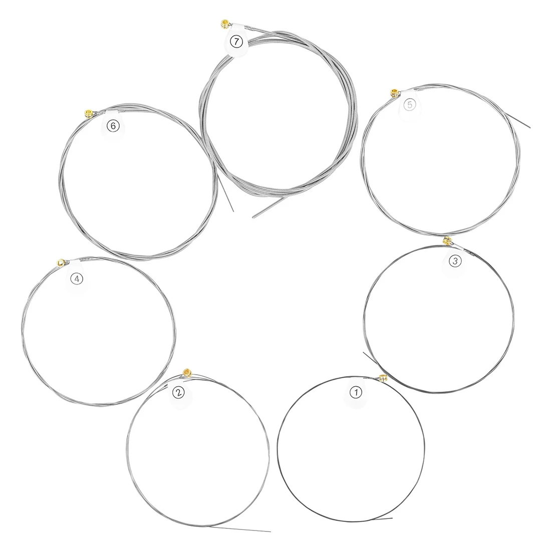 1/10 Set IRIN 7 String Electric Guitar Strings Hex High Carbon Steel Core Nickel Steel Wound Anti-Rust Coated Replacement Guitar view 2