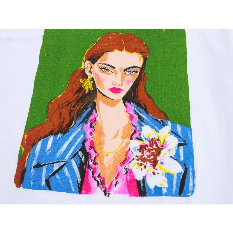 100% Cotton T Shirts Woman O-neck Harajuku Y2k Stylish Casual Printed Summer T-shirts Woman 2025 Short Sleeve Tee Tops