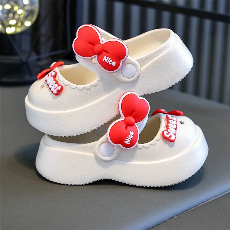 Summer Children's Slippers Toddler Kid Boys Girls Cute Beach Sandals Slippers Flip Shoes Infant Cartoon Print Flat Heels Shoes