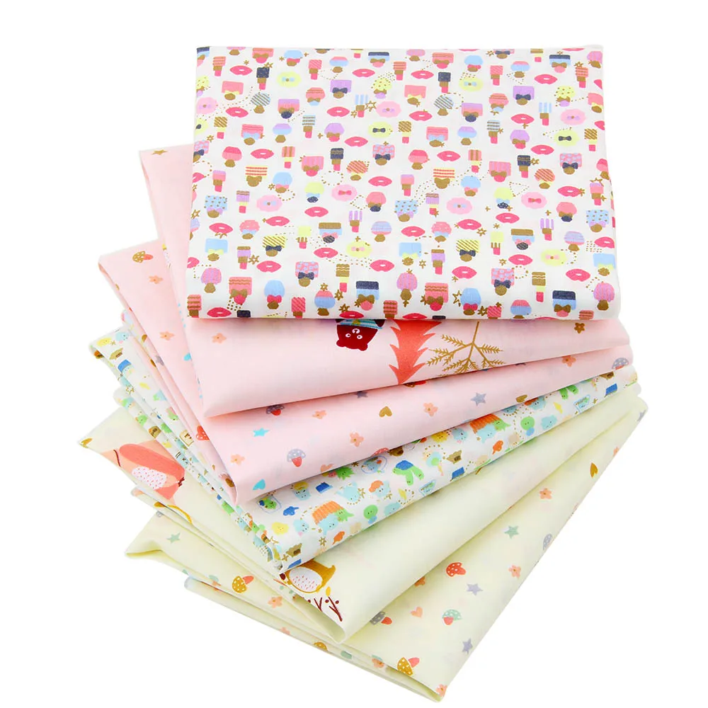 

42PCS Cartoon Twill Cotton Fabric,Patchwork Cloth,DIY Sewing Quilting Fat Quarters Material For Baby Cloth 40x50CM