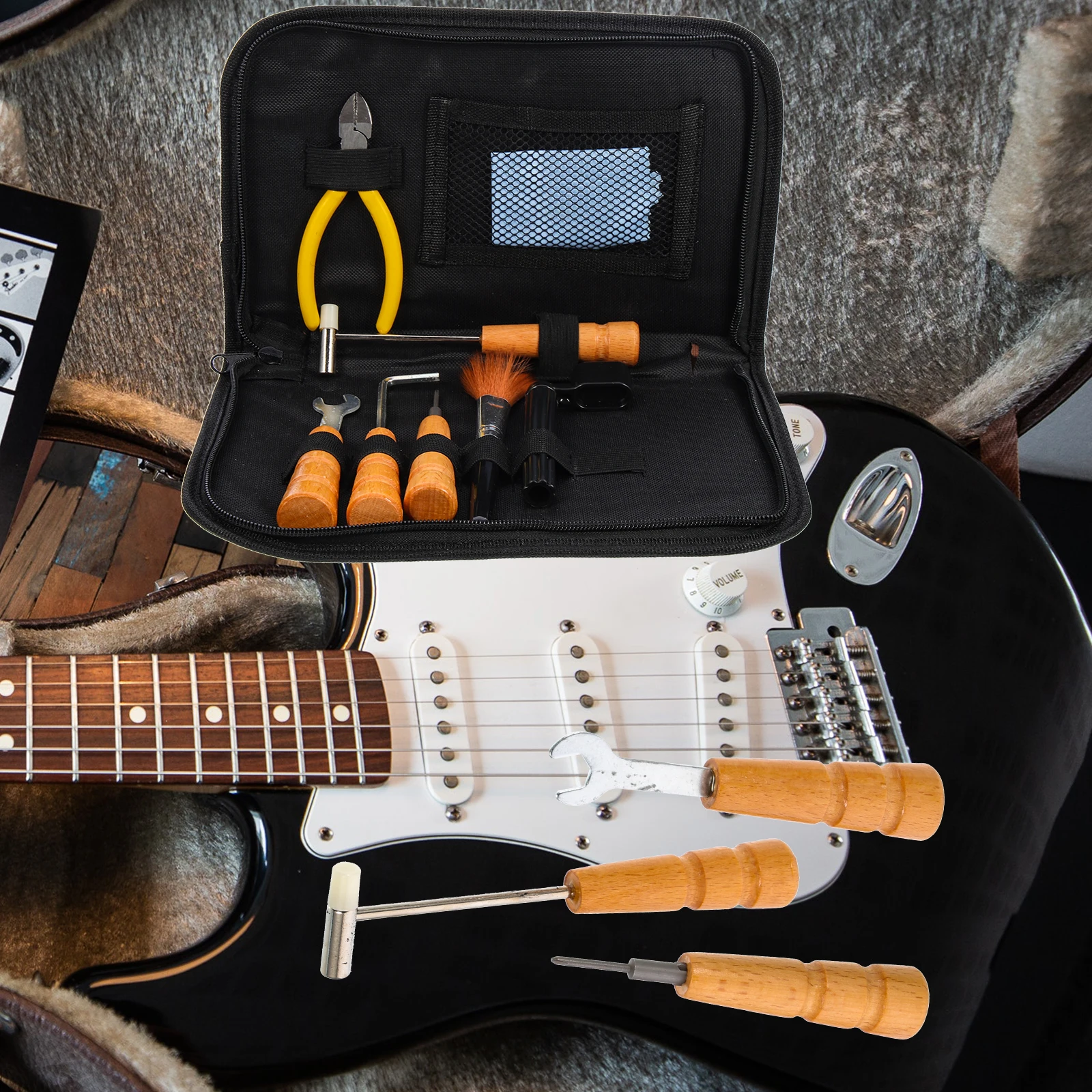 

Guitar Repair Tool Kit Accesories Care Setup Maintenance Tools Luthier Service for