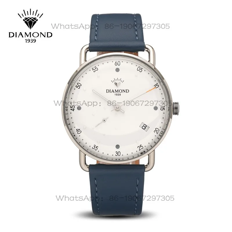 

24-Hour Shipping Shanghai Diamond Watch Automatic Mechanical Watch Ultra-thin Pearl Tuo Large Dial Men's Watch