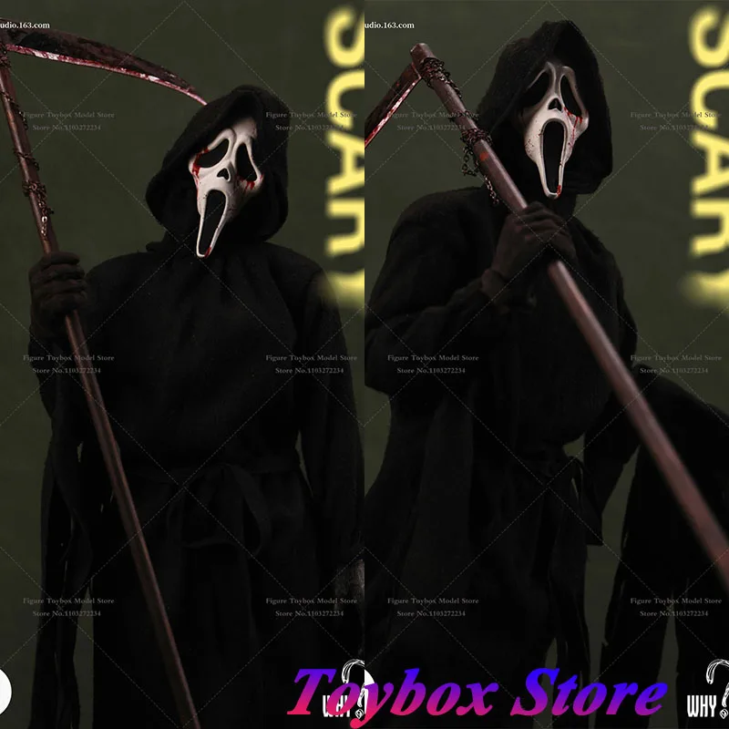 

In Stock WHY STUDIO WS015 1/6 Scale Collectible Scary Action Figure Black Cloak Decoration 12" Full Set Soldier Model Toys