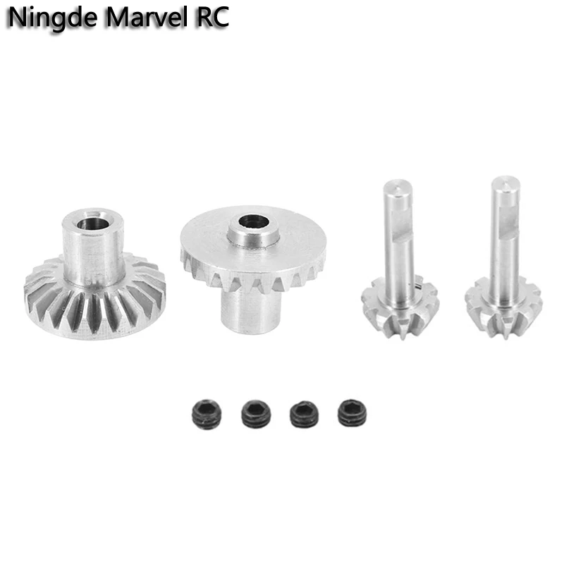 1 Set Front and Rear Drive Shaft Bridge Gear Steel Gear Set Suitable for WPL B24 B36 C14 C24 MN D90 MN99S RC Car Upgrade Parts