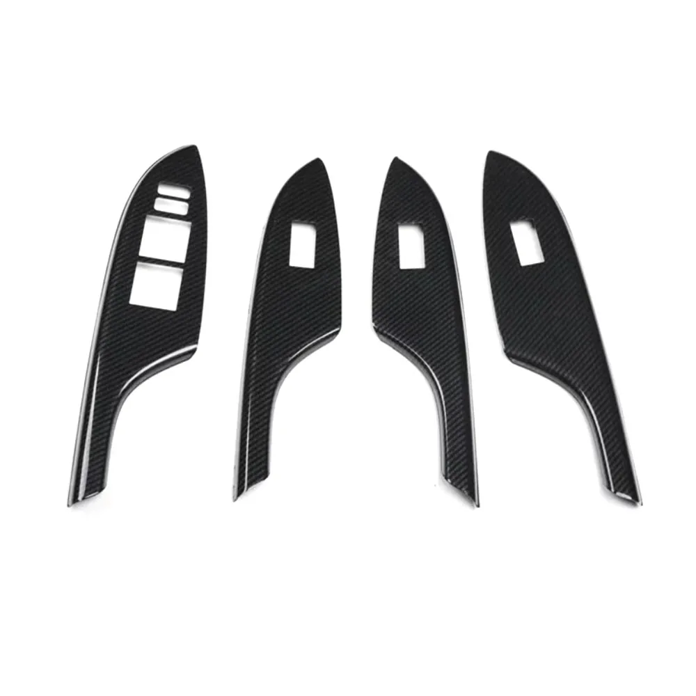 New Car Styling For Toyota Corolla 2007-2013 LHD and RHD Door Armrest Window Lift Switch Cover Trim ABS Stickers