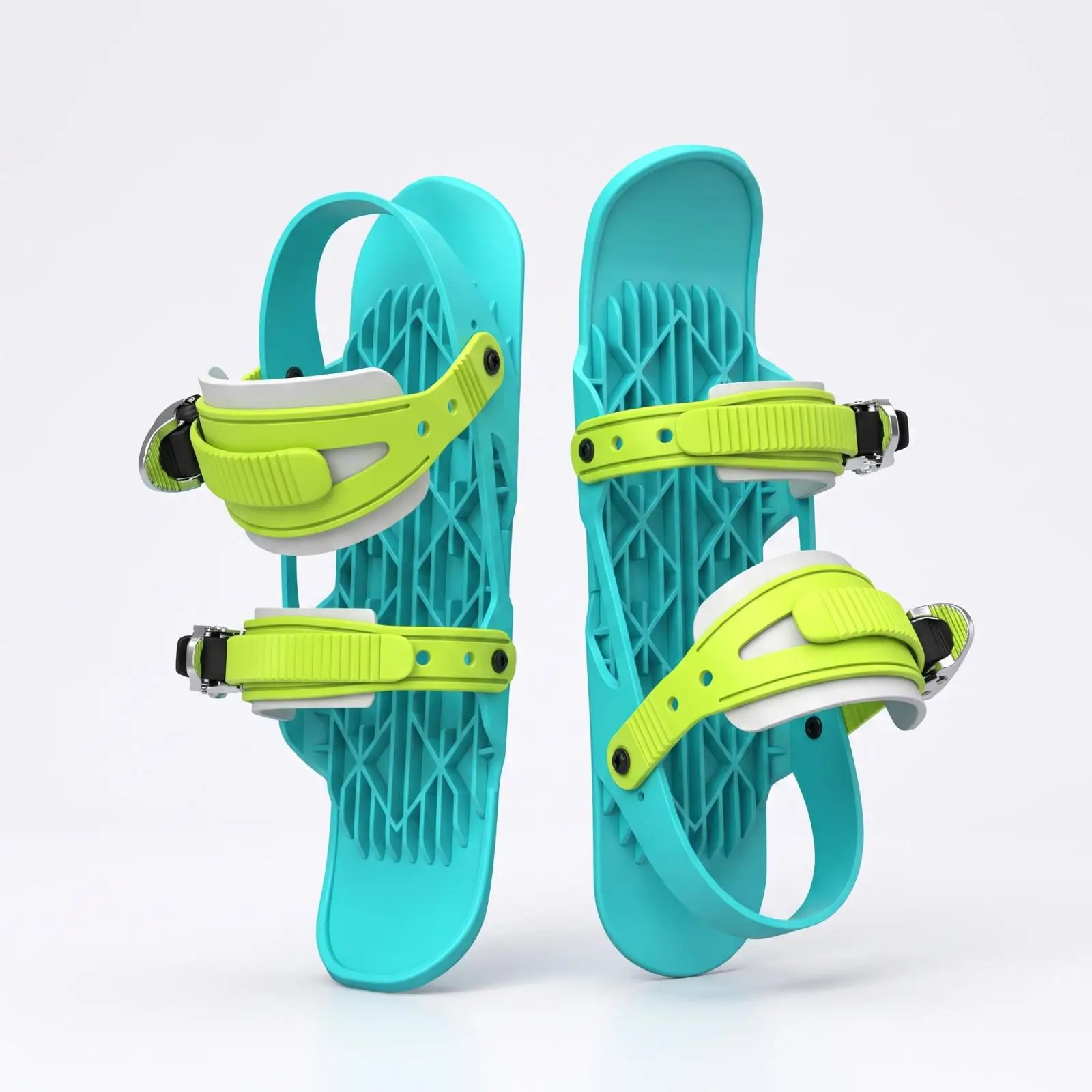 Mini Ski Skates Reinforced Snowskates Ski Shoes Rugged Snowblades Lightweight for Skiers, Snow Parks, Sledding Hills