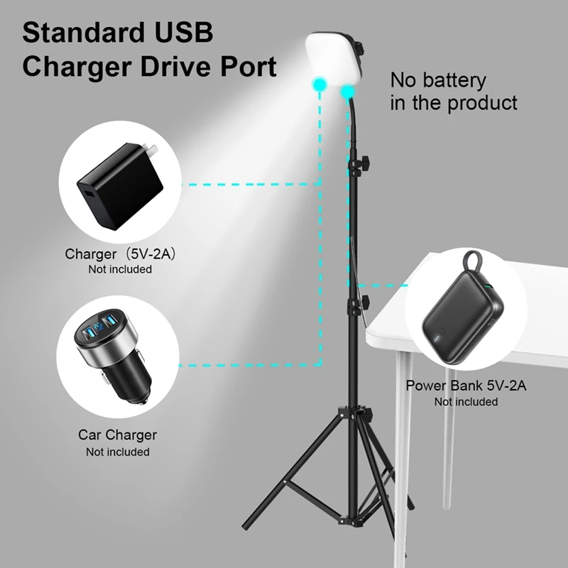 Hot-Remote Control Camping Lights Camping Lights 3200K-7500K Bracket Outdoor Field Lights Hanging Outdoor Lights