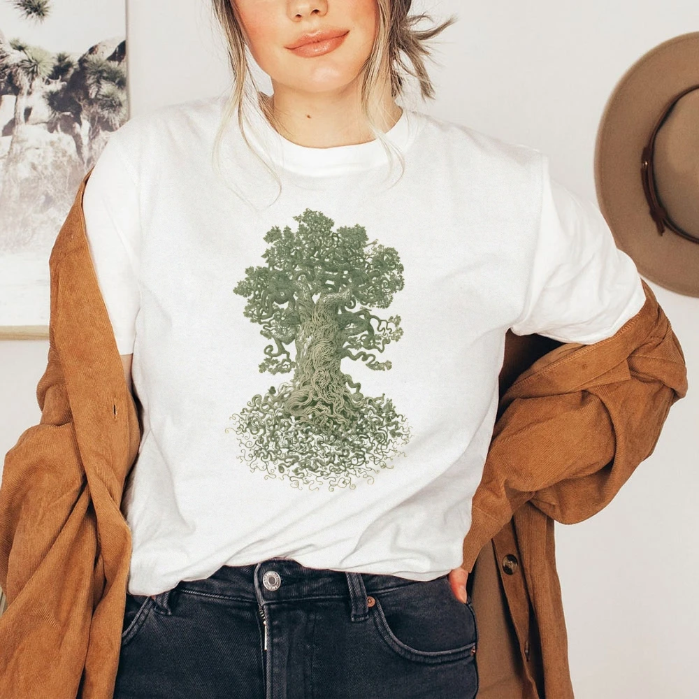 

Y2K Graphic Tops Woman Cotton T-Shirt Casual Comfortable Daily Wear Versatile Style Fashion Streetwear Soft Material Flourishing