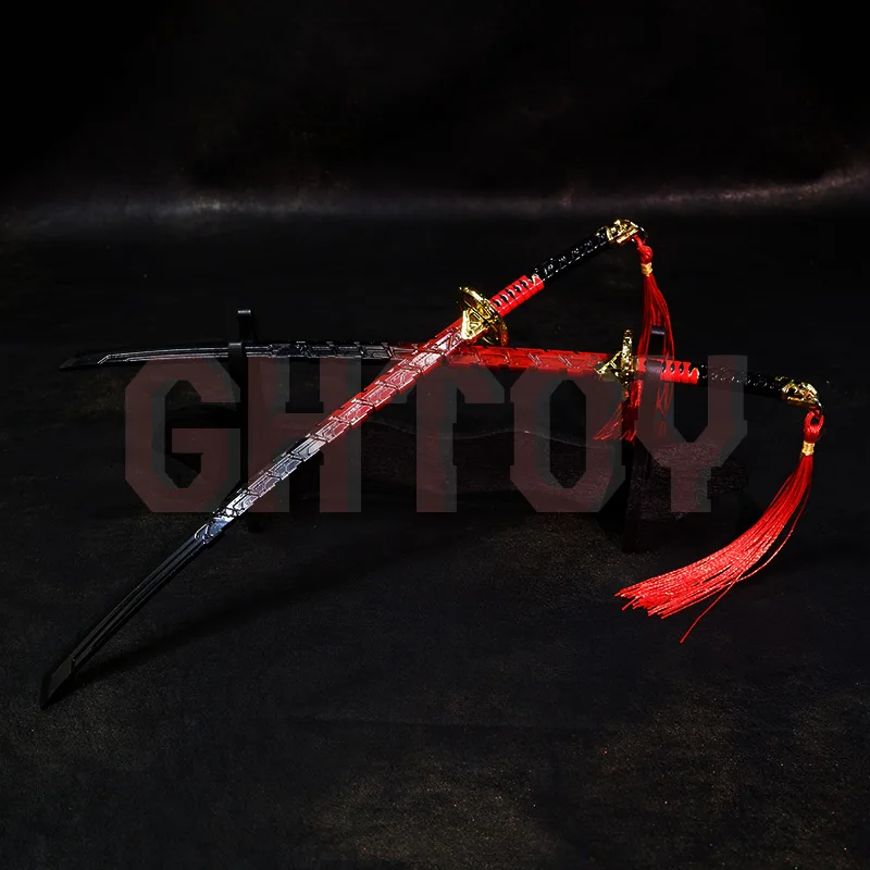 

26cm/10.24in Tom Clancy's Ghost Recons Game Peripherals Samurai Sword Figurines Toys Metal Crafts Model Ornament Collection Gift