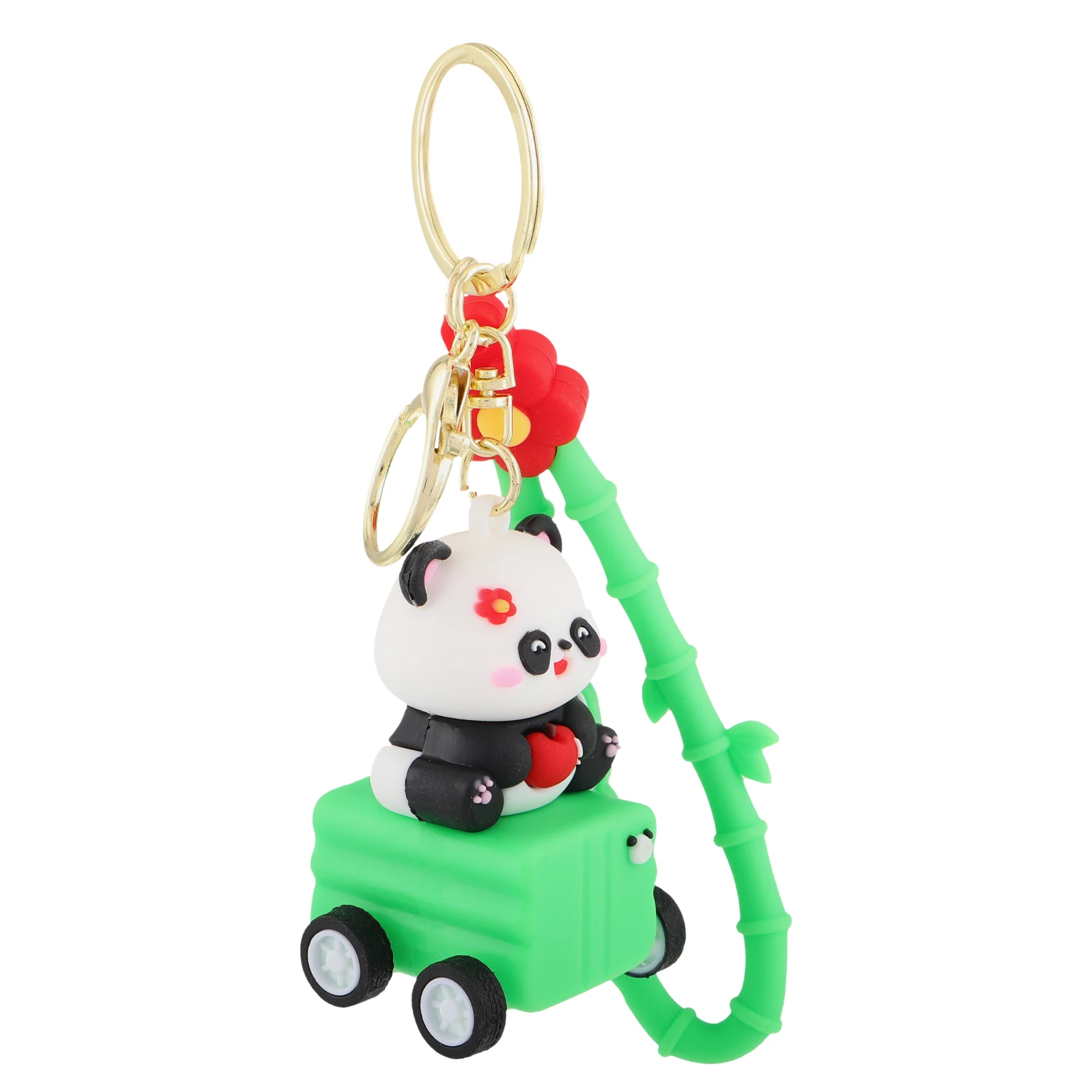 

Cute Car Keychain Silicone Metal Decorative Accessories Lightweight Kawaii Animal Keyring Cartoon Hanging nament Durability