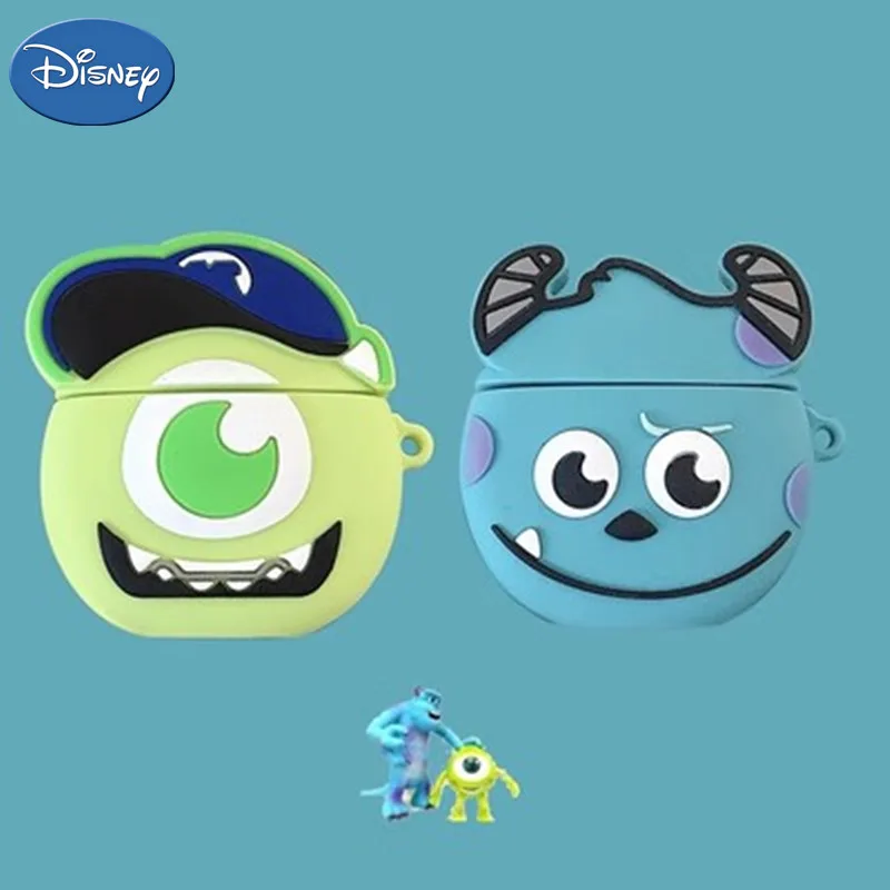 Disney Cartoon Monsters Sulley Mike Silicone Cases For Airpods1 2 3 Protective Bluetooth Wireless Earphone Cover For Airpods Pro