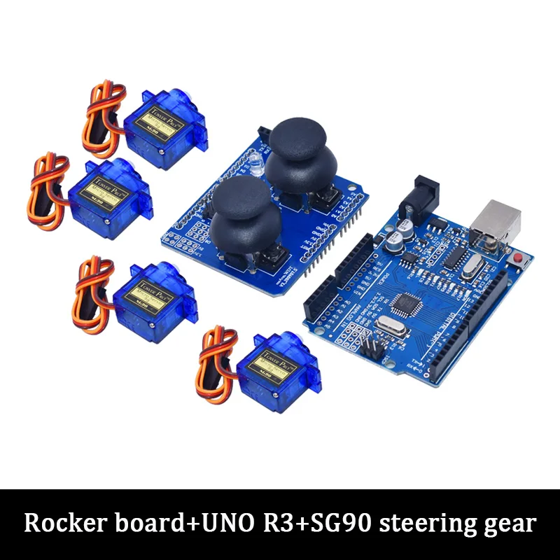 SG90 4 DOF Zerlegbarer Acryl-Mechanischer Roboter-Manipulator Greifer für Arduino Roboterarm DIY-Kit UNO Programmierbares Roboter-Starter-Kit – Detail 2