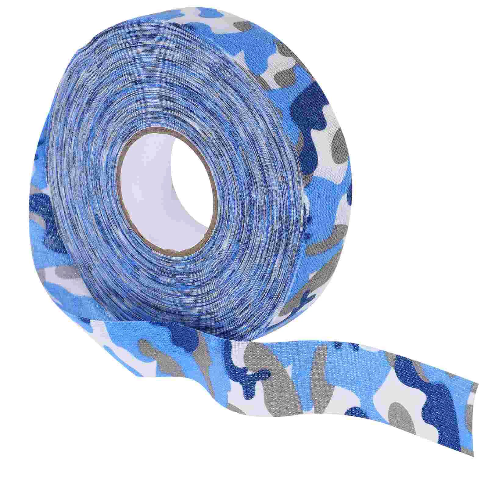 2 5 cm x 25 m transparentes Klebeband für Hockeyschläger, sportliche Baumwolle, PVC, Tarnfarbe, bedruckt, klebrig