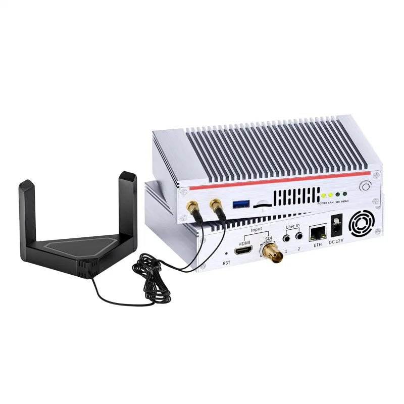 XMSJ- 4K60 H.265 HDMI SDI Video Encoder HEVC H.264 AVC HDMI To IP Video Streamer RTMP SRT Live Streaming Encoder With Wifi
